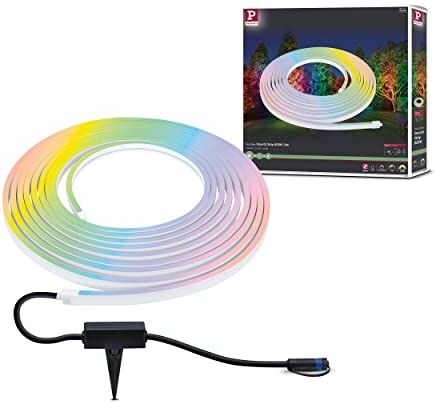 Paulmann RGB+ TW  Plug & Shine Lampada LED per Esterni Strip Smart Home Zigbee Smooth IP67 10m incl. 1x39 W dimmerabile RGBW Bianco plastica 3000K 39 W