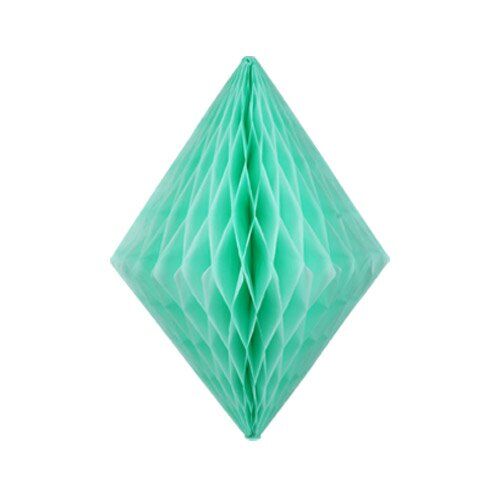 Skylantern Original Decorazione alveolare in carta, a forma di cristallo, dimensioni: 50 x 34 cm, colore: Verde acqua