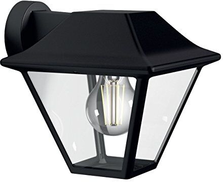 Philips LED Alpenglow Lampada da Parete per Esterni, Lanterna con Supporto a Muro, Nero