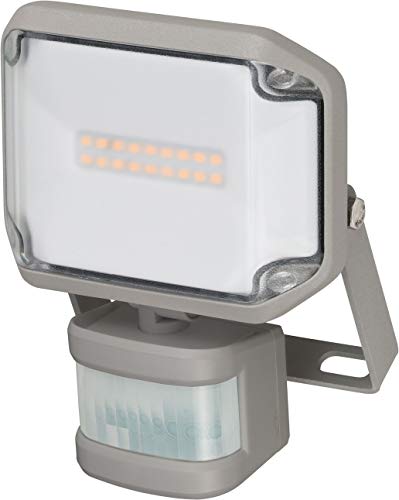 Brennenstuhl Faretto LED AL 1000 P/faretto LED per esterni con sensore di movimento (faretto LED da parete da 10 W, luce bianca calda, IP44)