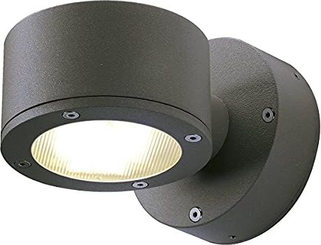 SLV Illuminazione per pareti, stradelli, ingressi, Spot LED plafone da Esterno, Lampada da Giardino / GX53 IP44 9 W, SITRA a Fiamma Singola 9W Antracite