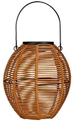 Paulmann Pauleen Sunshine Crush  Lanterna Balcone o Giardino caffè Illuminazione Esterna plastica Rattan Solare 3000 K