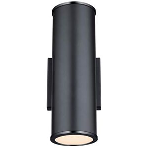 Westinghouse Lighting – Apparecchiatura da parete da esterno LED dimmerabile Marius a due luci con luce rivolta verso l’alto e il basso, finitura nera opaca con vetro smerigliato Westinghouse Lighting – Apparecchiatura da parete da esterno LED dimmerabile Marius a due luci con luce rivolta verso l’alto e il basso, finitura nera opaca con vetro smerigliato