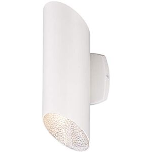 Westinghouse 63487 Apparecchiatura da parete da esterno, luce LED dimmerabile emessa in alto e in basso, finitura bianca Westinghouse 63487 Apparecchiatura da parete da esterno, luce LED dimmerabile emessa in alto e in basso, finitura bianca