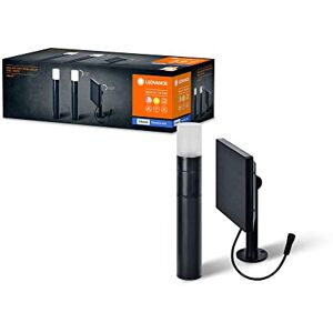 LEDVANCE SMART+ faretto-paletto solare da giardino Bluetooth con pannello solare indipendente, luce bianca calda (3000K), senza alimentazione, fino a 6,5 ore al 100% di luce, protezione IP44, nero LEDVANCE SMART+ faretto-paletto solare da giardino Bluetooth con pannello solare indipendente, luce bianca calda (3000K), senza alimentazione, fino a 6,5 ore al 100% di luce, protezione IP44, nero