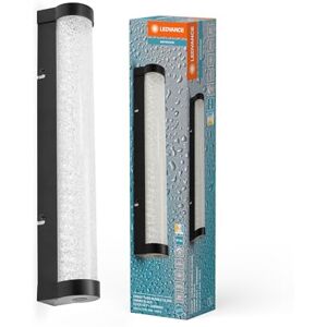 LEDVANCE da specchio/applique LED ORBIS Tube, nera, vetro con effetto bolle, 9W, 820lm, dimmerabile, 3000/4000K, diametro 40cm, protezione IP44 contro corpi estranei/spruzzi d'acqua LEDVANCE da specchio/applique LED ORBIS Tube, nera, vetro con effetto bolle, 9W, 820lm, dimmerabile, 3000/4000K, diametro 40cm, protezione IP44 contro corpi estranei/spruzzi d'acqua