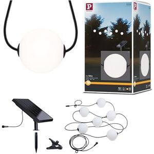 Paulmann Taina Catena luminosa a LED solare, IP67, 3000 K, 5,8 m, 6 x 60 lm, colore: Nero Paulmann Taina Catena luminosa a LED solare, IP67, 3000 K, 5,8 m, 6 x 60 lm, colore: Nero
