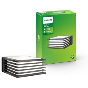Philips Shades Applique LED, Lampada da Esterno, Resistente a Intemperie IP44, Luce Verticale, Durevole, Alluminio, Grigio Antracite, Design Moderno, Lampadina E27 Venduta Separatamente Philips Shades Applique LED, Lampada da Esterno, Resistente a Intemperie IP44, Luce Verticale, Durevole, Alluminio, Grigio Antracite, Design Moderno, Lampadina E27 Venduta Separatamente