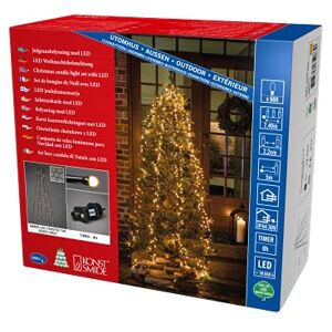 Konstsmide Micro LED Compactlights Guaina con anello, 6 fili da 110 diodi smerigliati, timer da 8 ore, 660 diodi ambrati, trasformatore esterno da 30 V (IP44), 6 W, cavo nero, , 660 LED Konstsmide Micro LED Compactlights Guaina con anello, 6 fili da 110 diodi smerigliati, timer da 8 ore, 660 diodi ambrati, trasformatore esterno da 30 V (IP44), 6 W, cavo nero, , 660 LED