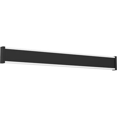 Eglo Neviano Lampada da parete a LED per esterni, design rettangolare, in metallo e plastica, colore nero, colore luce: bianco caldo, IP65, 58 cm Eglo Neviano Lampada da parete a LED per esterni, design rettangolare, in metallo e plastica, colore nero, colore luce: bianco caldo, IP65, 58 cm