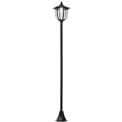 Outsunny Lampada da Giardino Lampione LED Solare IP44 26.5x26.5x177 cm Nero Lampada da Terra, Lampione LED Esterno Solare, Impermeabile Outsunny Lampada da Giardino Lampione LED Solare IP44 26.5x26.5x177 cm Nero Lampada da Terra, Lampione LED Esterno Solare, Impermeabile