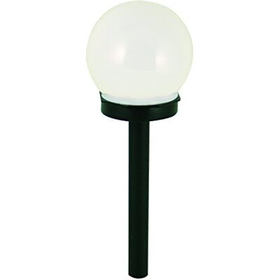 Velamp Globe Terminale luminoso solare giardino di plastica bianco Velamp Globe Terminale luminoso solare giardino di plastica bianco