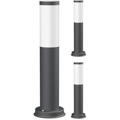 ledscom.de 3 lampade da vialetto/lampioni da marciapiede PORU per esterni, IP44, 39 cm, antracite, 1x E27 max. 40 W ledscom.de 3 lampade da vialetto/lampioni da marciapiede PORU per esterni, IP44, 39 cm, antracite, 1x E27 max. 40 W