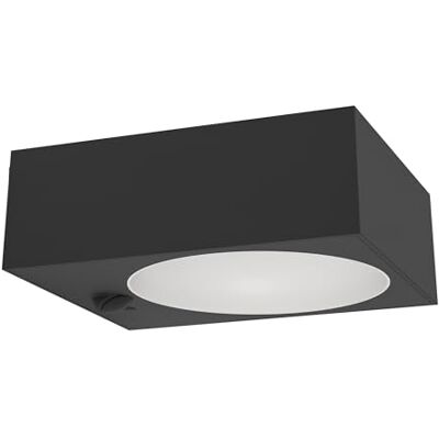 Eglo Lampada da parete per esterni Darfano, lampada solare con rilevatore di movimento, in plastica grigio antracite, illuminazione per esterni, luce bianca neutra, IP54 Eglo Lampada da parete per esterni Darfano, lampada solare con rilevatore di movimento, in plastica grigio antracite, illuminazione per esterni, luce bianca neutra, IP54