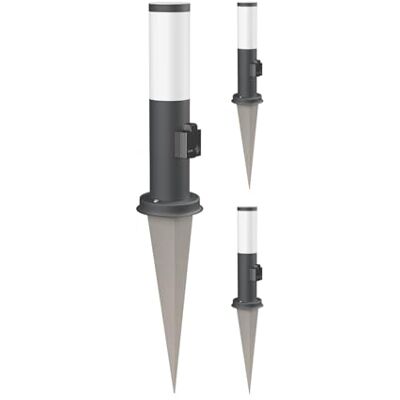 ledscom.de 3x PORU bitta luminosa con picchetto a terra per esterni, antracite, rotonda, 38,5 cm, attacco, incl. lampada E27, 471lm, bianco extra-caldo ledscom.de 3x PORU bitta luminosa con picchetto a terra per esterni, antracite, rotonda, 38,5 cm, attacco, incl. lampada E27, 471lm, bianco extra-caldo
