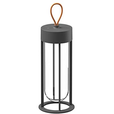 Flos F018E31K030 Lampada da pavimento in Vitro Unplugged 3000K per esterni, in alluminio antracite, ricaricabile, dimensioni: 13,2 x 39,3 cm Flos F018E31K030 Lampada da pavimento in Vitro Unplugged 3000K per esterni, in alluminio antracite, ricaricabile, dimensioni: 13,2 x 39,3 cm