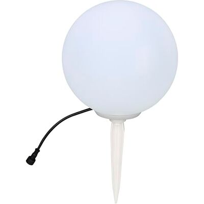 BOLD Sfera decorativa a LED per sistema da 24 V (con picchetto e gancio, 3000 K, IP67, dimmerabile con controller – bianco BOLD Sfera decorativa a LED per sistema da 24 V (con picchetto e gancio, 3000 K, IP67, dimmerabile con controller – bianco