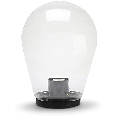 Velamp APOLUX, Lampione per esterno in PMMA, 250mm, Attacco E27, trasparente Velamp APOLUX, Lampione per esterno in PMMA, 250mm, Attacco E27, trasparente