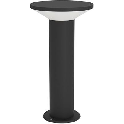Eglo Lampada da terra a LED per esterni Rigosa, illuminazione esterna per giardino e terrazza, in metallo nero e plastica bianca, luce bianca calda, IP44 Eglo Lampada da terra a LED per esterni Rigosa, illuminazione esterna per giardino e terrazza, in metallo nero e plastica bianca, luce bianca calda, IP44