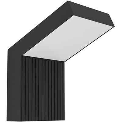 Eglo Applique esterna Grottazzolina, lampada da parete in alluminio nero, luce calda, IP54 Eglo Applique esterna Grottazzolina, lampada da parete in alluminio nero, luce calda, IP54