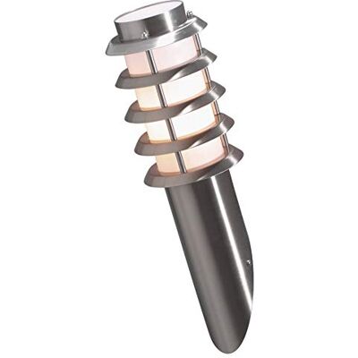 Konstsmide Trento Lampada da Parete 13x15x40 cm (BxPxH), 1 x PL11 W, IP44, in Acciaio Inox Konstsmide Trento Lampada da Parete 13x15x40 cm (BxPxH), 1 x PL11 W, IP44, in Acciaio Inox