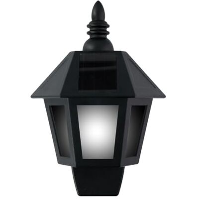 Grundig Applique Solare a LED, Effetto Luce Fredda/Fiamma, IP44, Nero Grundig Applique Solare a LED, Effetto Luce Fredda/Fiamma, IP44, Nero