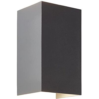 Brilliant lampada, applique LED da esterno Haliz 2 fiamme grigio scuro, metallo/vetro, 2x 8.3W LED integrati, (610lm, 3000K), A+ Brilliant lampada, applique LED da esterno Haliz 2 fiamme grigio scuro, metallo/vetro, 2x 8.3W LED integrati, (610lm, 3000K), A+