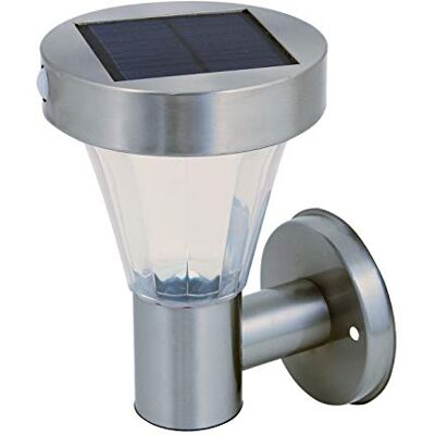 Velamp Applique LED a ricarica solare, 220 lumen, con rilevatore di presenza, in Metallo Velamp Applique LED a ricarica solare, 220 lumen, con rilevatore di presenza, in Metallo