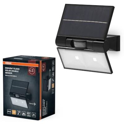 OSRAM ENDURA Solar proyectores con sensor luz/movimiento, gris, IP44, sustituye halógenos OSRAM ENDURA Solar proyectores con sensor luz/movimiento, gris, IP44, sustituye halógenos