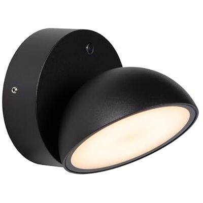 LUCIDE FINN – Lampada da parete per interni/esterni – LED – 1 x 12 W 3000 K – IP54 – sensore giorno/notte – Nero LUCIDE FINN – Lampada da parete per interni/esterni – LED – 1 x 12 W 3000 K – IP54 – sensore giorno/notte – Nero