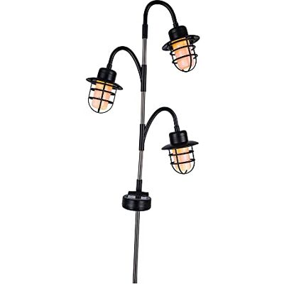 LUMI JARDIN Faro solare decorativo LED bianco caldo H74cm LUMI JARDIN Faro solare decorativo LED bianco caldo H74cm