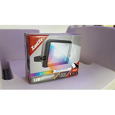 XANLITE Proiettore LED da esterno, 20 W, 15 W, colore: Nero XANLITE Proiettore LED da esterno, 20 W, 15 W, colore: Nero