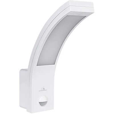 Maclean Lampada LED con sensore di movimento a infrarossi, 140°, portata 9 m, IP54, impermeabile, per esterni Maclean Lampada LED con sensore di movimento a infrarossi, 140°, portata 9 m, IP54, impermeabile, per esterni