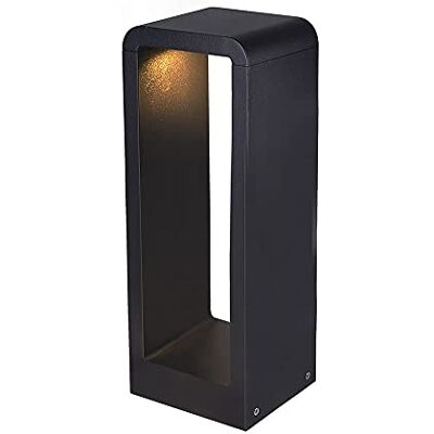 Wonderlamp Lampada da esterno LED Napoles 9 W, impermeabile IP 65, luce neutra, lampione da esterno moderno, antracite, piccolo Wonderlamp Lampada da esterno LED Napoles 9 W, impermeabile IP 65, luce neutra, lampione da esterno moderno, antracite, piccolo
