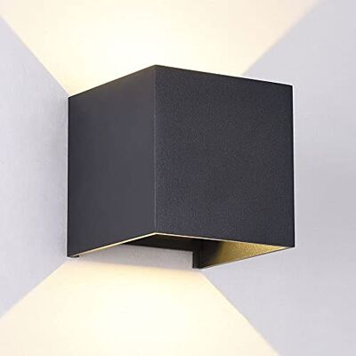 Wonderlamp Applique da parete per esterno Leva, LED Smart, 2 luci 5 W, luce regolabile, calda/Neutra/Fredda, antracite Wonderlamp Applique da parete per esterno Leva, LED Smart, 2 luci 5 W, luce regolabile, calda/Neutra/Fredda, antracite