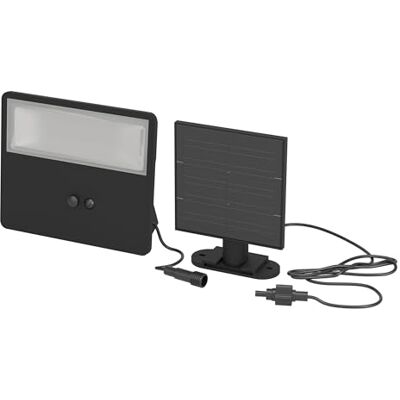 Eglo Lampada a energia solare Panettieri per esterni, luce a LED con pannello solare, lampada per esterni con rilevatore di movimento, colore nero, bianco neutro, IP44, 1500 lumen Eglo Lampada a energia solare Panettieri per esterni, luce a LED con pannello solare, lampada per esterni con rilevatore di movimento, colore nero, bianco neutro, IP44, 1500 lumen