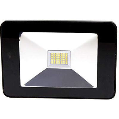 Wonderlamp proiettore LED extra-piatta 30 W per esterno luce neutra (K) IP65 Nero Wonderlamp proiettore LED extra-piatta 30 W per esterno luce neutra (K) IP65 Nero