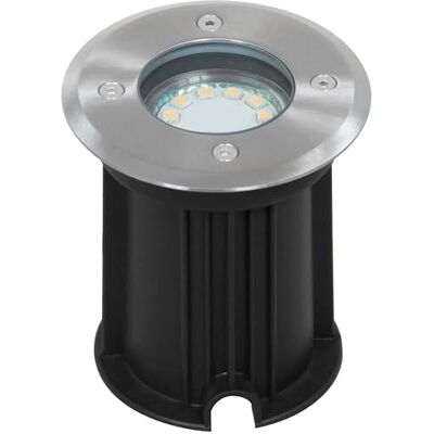 Smartwares Ranex 5000.461 Faretto a Pavimento Rotondo a LED in Acciaio Inossidabile/Plastica/Vetro Spazzolato Smartwares Ranex 5000.461 Faretto a Pavimento Rotondo a LED in Acciaio Inossidabile/Plastica/Vetro Spazzolato