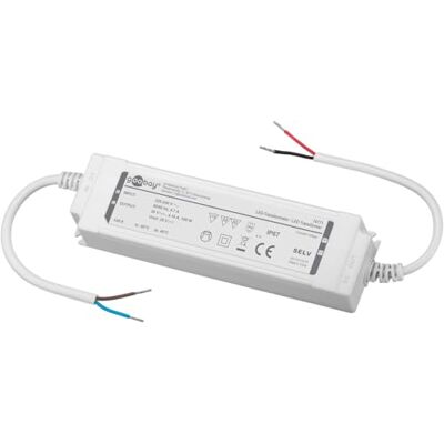 goobay Trasformatore LED 24 V (DC), 100 W, IP67, non dimmerabile, alimentatore da 24 V, trasformatore per ambienti esterni e umidi, ideale per illuminazione da bagno, giardino, laghetto e piscina goobay Trasformatore LED 24 V (DC), 100 W, IP67, non dimmerabile, alimentatore da 24 V, trasformatore per ambienti esterni e umidi, ideale per illuminazione da bagno, giardino, laghetto e piscina