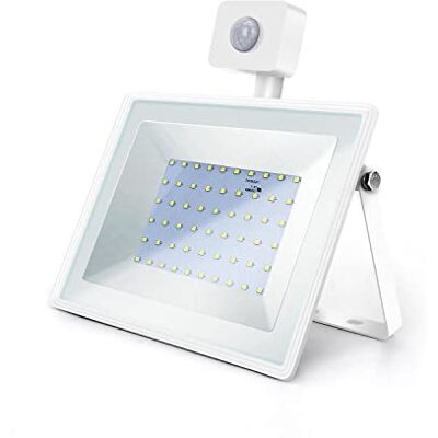 Aigostar FARO LED SLIM BIANCO 50W CON SENSORE MOVIMENTO 4500 LUMEN 6400K LUCE FREDDA -IN ALLUMINIO- IP65 L211*W245*H56mm Aigostar FARO LED SLIM BIANCO 50W CON SENSORE MOVIMENTO 4500 LUMEN 6400K LUCE FREDDA -IN ALLUMINIO- IP65 L211*W245*H56mm