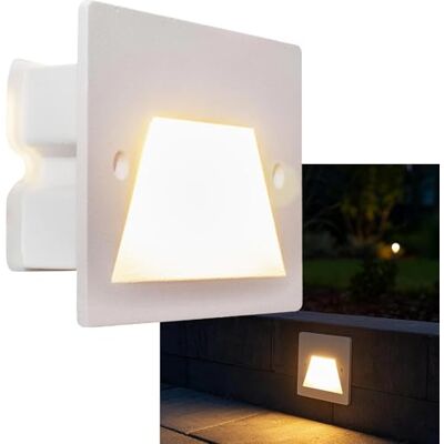 UNIVERSO Faretto segnapassi IP65 LED 3W incasso scatola 503 scale giardino viale gradini (Bianco, 3000K) UNIVERSO Faretto segnapassi IP65 LED 3W incasso scatola 503 scale giardino viale gradini (Bianco, 3000K)