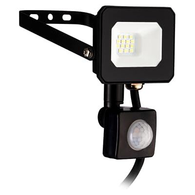 Eglo LED faretto esterno Risacca-E, 850 lumen, proiettore orientabile con sensore di movimento, lampada da parete in alluminio nero, luce neutra, IP65 Eglo LED faretto esterno Risacca-E, 850 lumen, proiettore orientabile con sensore di movimento, lampada da parete in alluminio nero, luce neutra, IP65