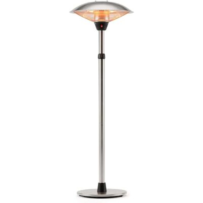 Outsunny Fungo Riscaldante da Esterno con 3 Temperature 3000W Argento Stufa a Infrarossi, Altezza Regolabile, Acciaio e Alluminio Outsunny Fungo Riscaldante da Esterno con 3 Temperature 3000W Argento Stufa a Infrarossi, Altezza Regolabile, Acciaio e Alluminio