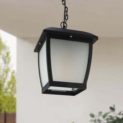 M Ledme Plafoniera House Series – IP44 impermeabile, attacco E27, lampada da soffitto in acciaio nero e vetro per giardino, terrazza o ingresso (lampadina non inclusa) M Ledme Plafoniera House Series – IP44 impermeabile, attacco E27, lampada da soffitto in acciaio nero e vetro per giardino, terrazza o ingresso (lampadina non inclusa)
