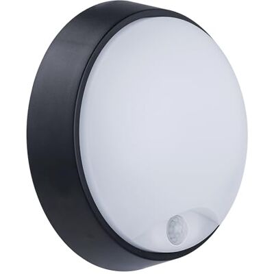 Luceco LED Lampada da Parete, Faretti IP44 Impermeabile, Rotonda Illuminazione Sensori Movimento, Luce da Esterno per Jardin, Giardino, Terrazza Luceco LED Lampada da Parete, Faretti IP44 Impermeabile, Rotonda Illuminazione Sensori Movimento, Luce da Esterno per Jardin, Giardino, Terrazza