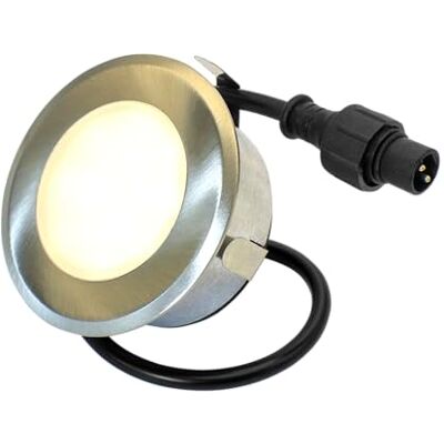 BOLD Lampada da incasso a LED in acciaio inox per sistema da 24 V (3000 K, IP65, dimmerabile con regolatore Controller) BOLD Lampada da incasso a LED in acciaio inox per sistema da 24 V (3000 K, IP65, dimmerabile con regolatore Controller)