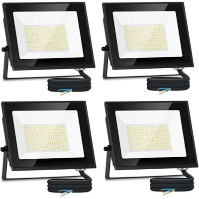 Aigostar Faretto LED da Esterno 50W 4500LM, Impermeabile IP65, 6500K, 4PCS Aigostar Faretto LED da Esterno 50W 4500LM, Impermeabile IP65, 6500K, 4PCS