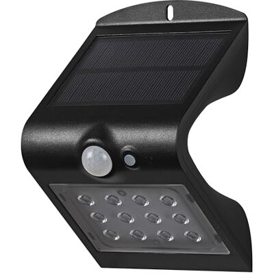 OSRAM ENDURA proiettore solare, sensore, nero, 1,5W 200lm OSRAM ENDURA proiettore solare, sensore, nero, 1,5W 200lm