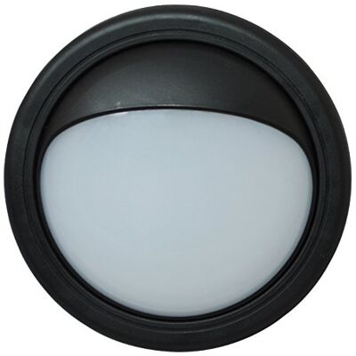 Tibelec Oblò rotondo LED esterno con visiera rimovibile Plastica 11 W Nero Tibelec Oblò rotondo LED esterno con visiera rimovibile Plastica 11 W Nero