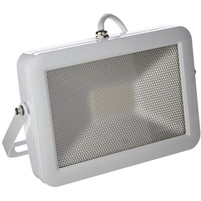 Electraline Proiettore Faretto Slim da Esterno, IP65 a LED con Staffa, 50W, Bianco Electraline Proiettore Faretto Slim da Esterno, IP65 a LED con Staffa, 50W, Bianco